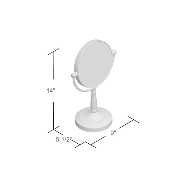 Alcott Hill® Mcelvain Cordless DualSided Beveled Magnifying LED